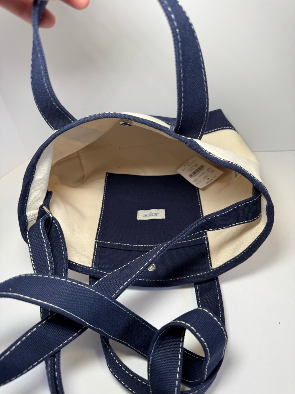 J Crew mini canvas tote NWT - Picture 4 of 10